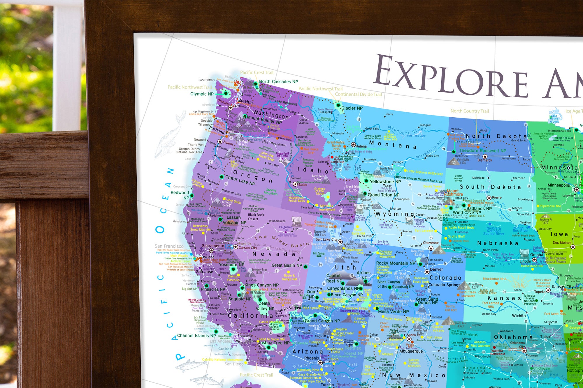 map of united states for kids