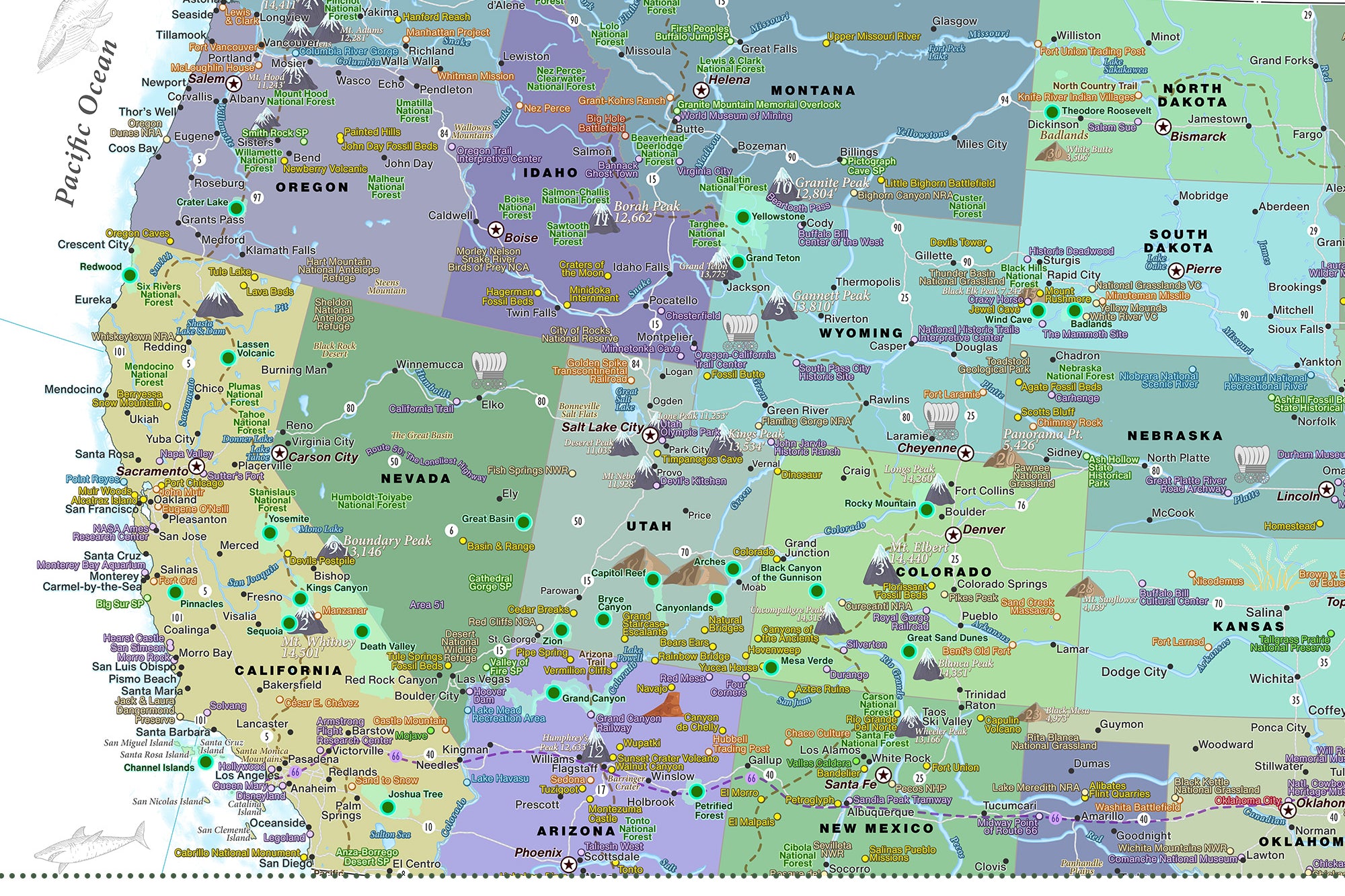 maps southwest united states