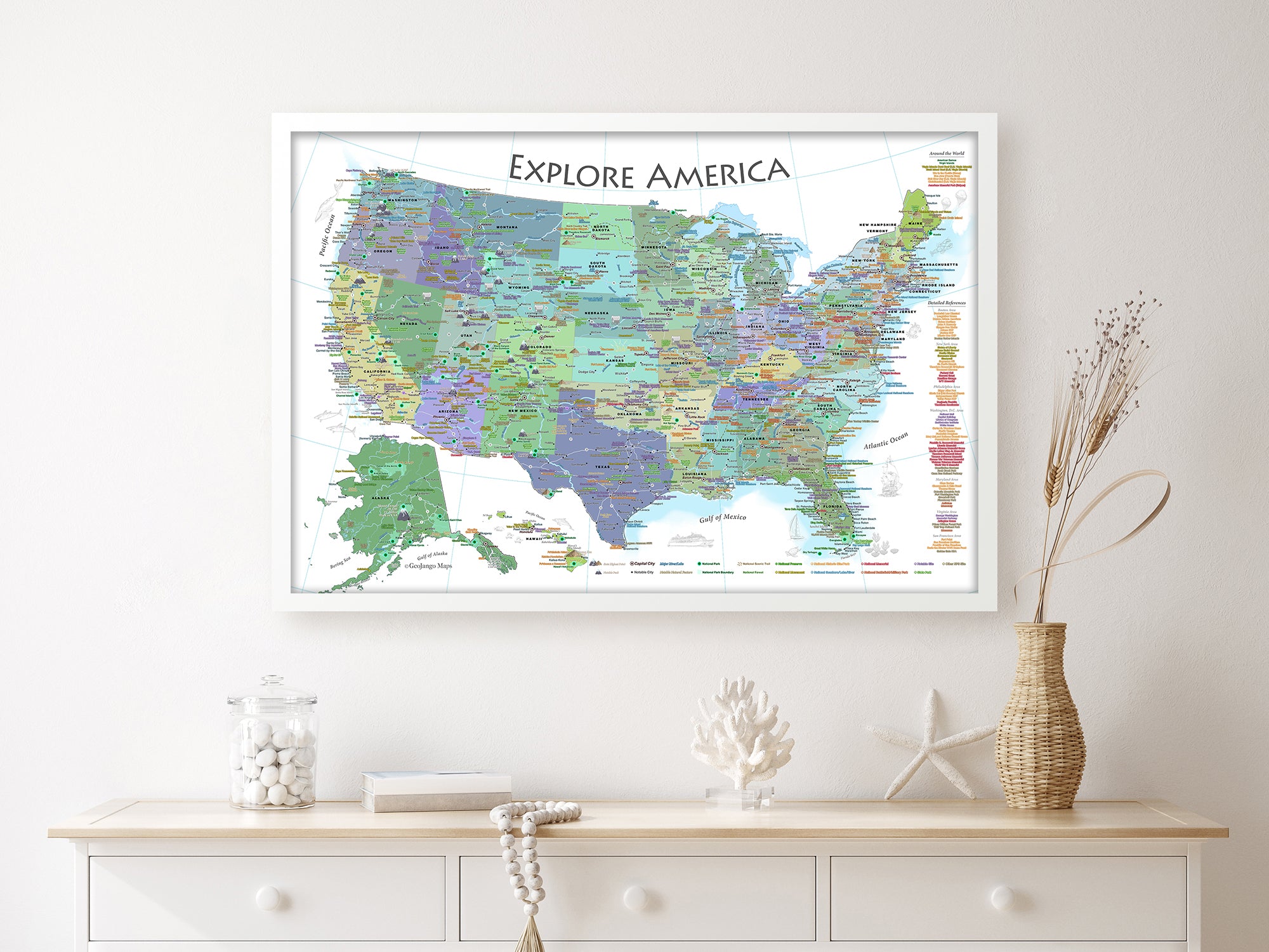 national parks of the usa poster