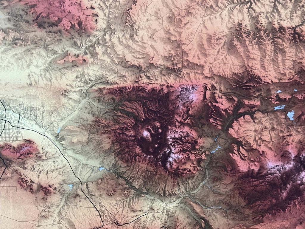 detail of new mexico topography