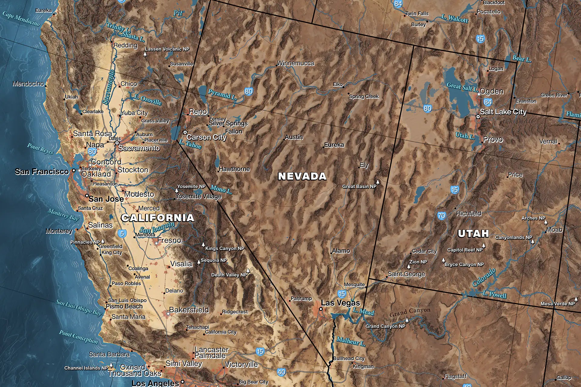 maps southwest united states