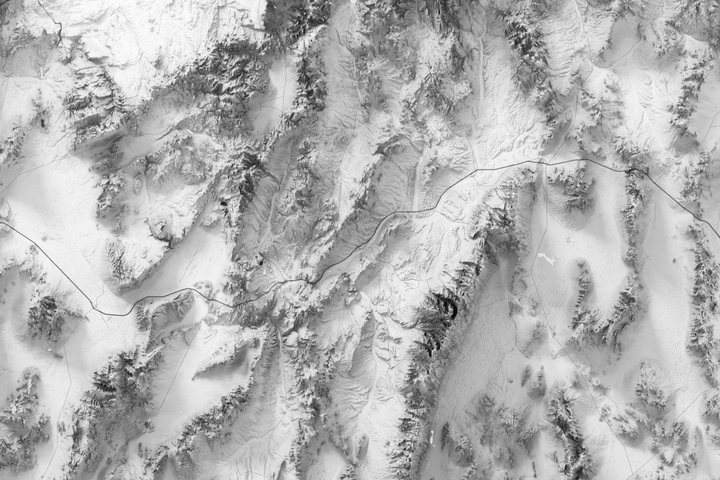 Nevada Humboldt Plains shaded relief