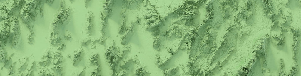 Detailed nevada mountain range in shaded relief