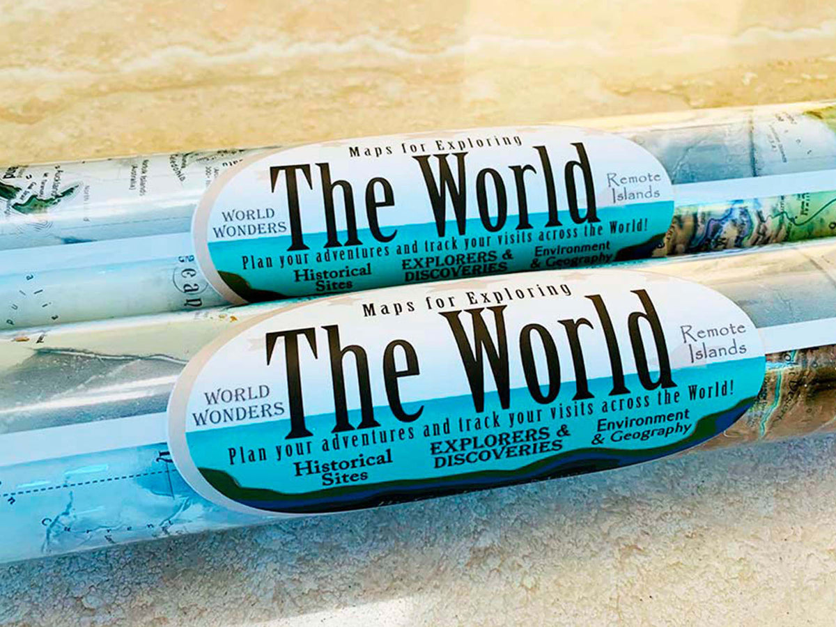 Personalized World Traveler Push Pin Map - Odyssey – GeoJango Maps