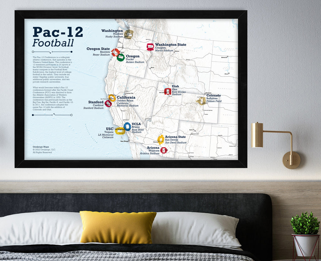 Pac 12 realignment map