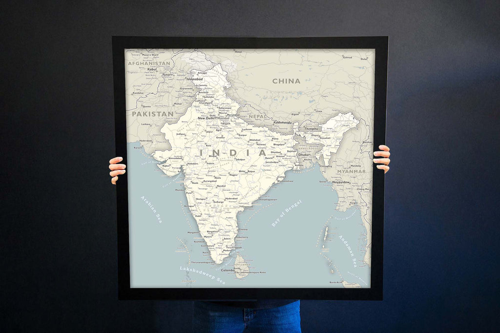 map of india and surrounding countries