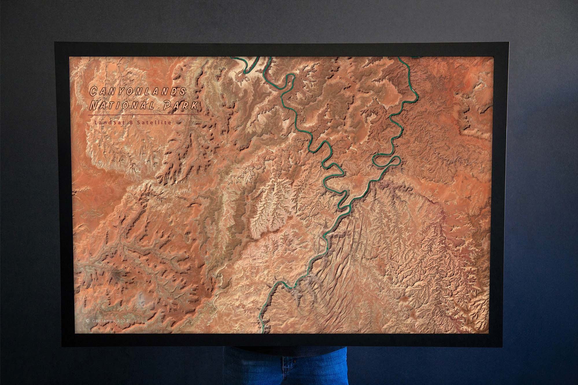 National park satellite map