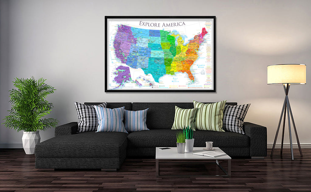 colorful children's map