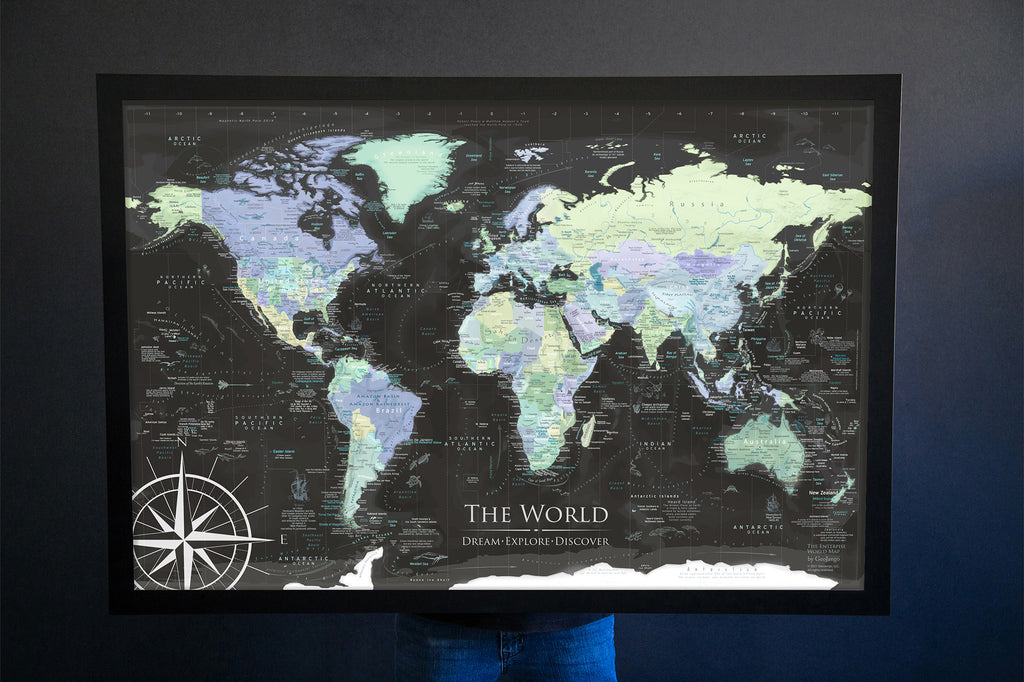 Giant world map