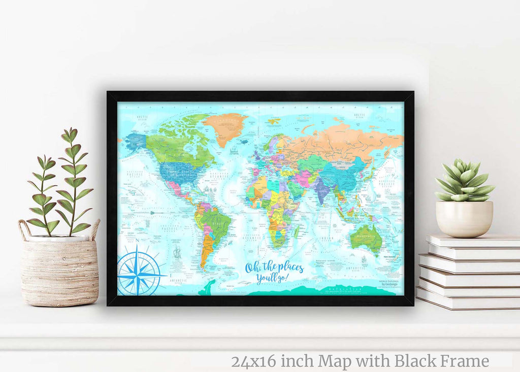 pastel world map