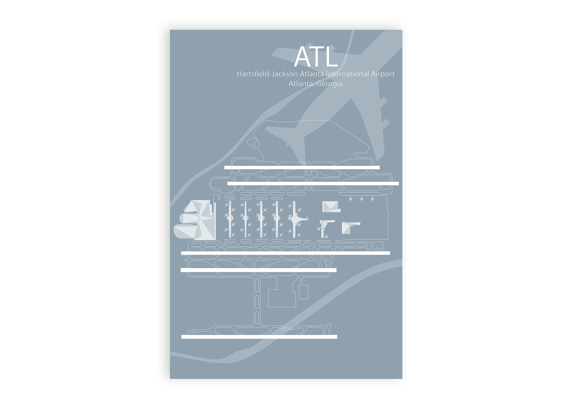 atl airport map