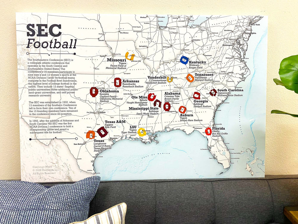 college football stadiums map