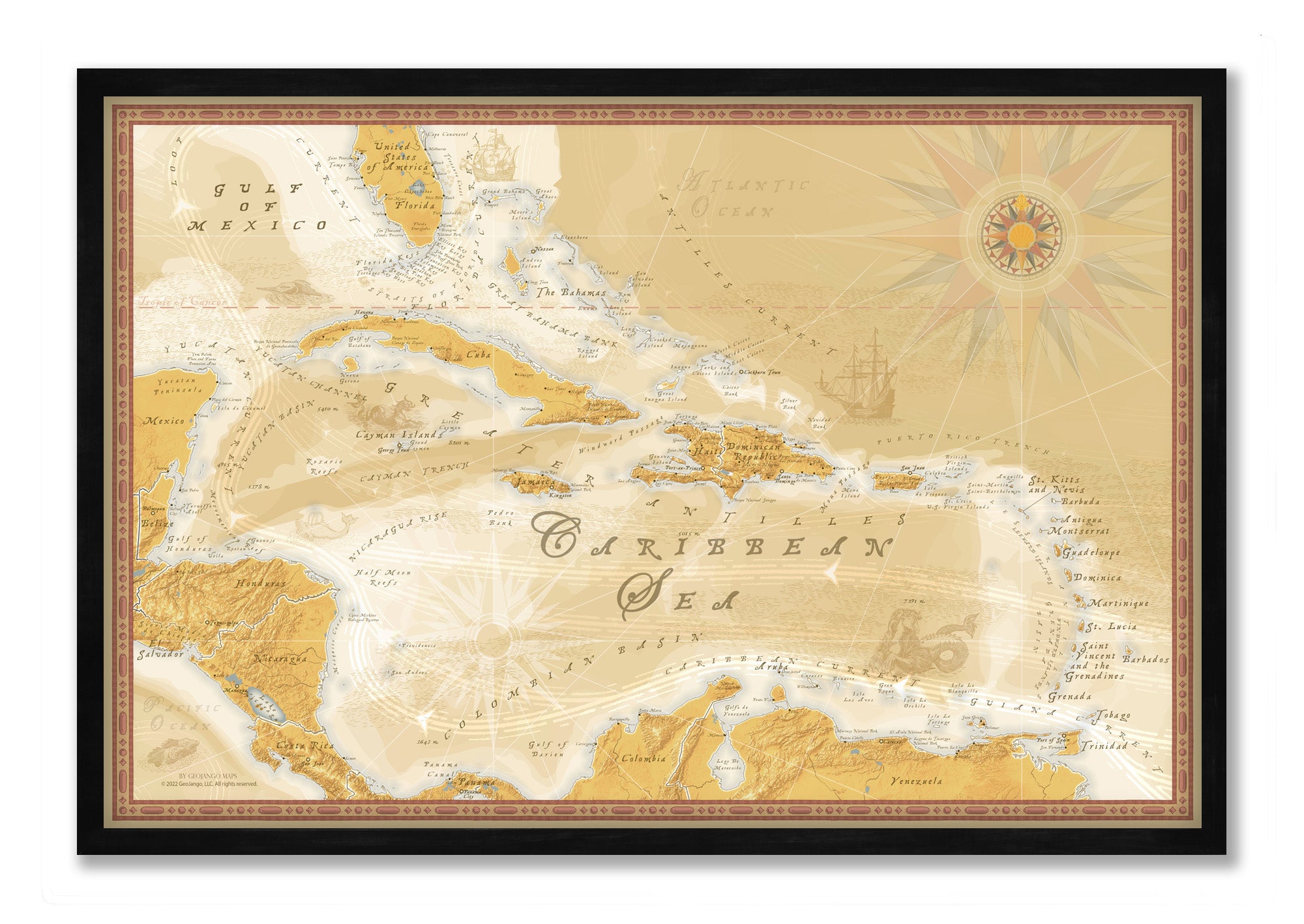 Caribbean Sea Map