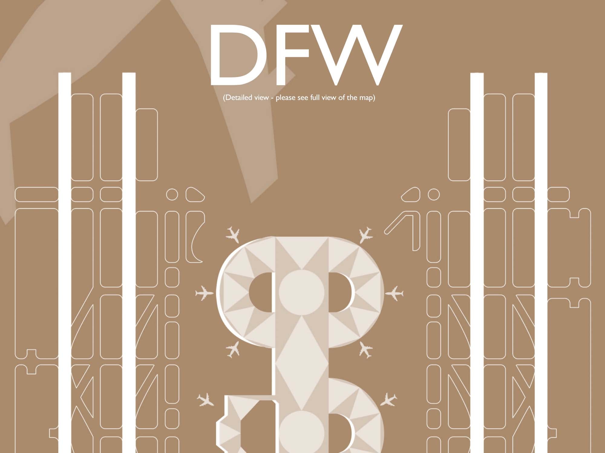 DFW airport blueprint