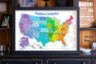 kids map of the united states