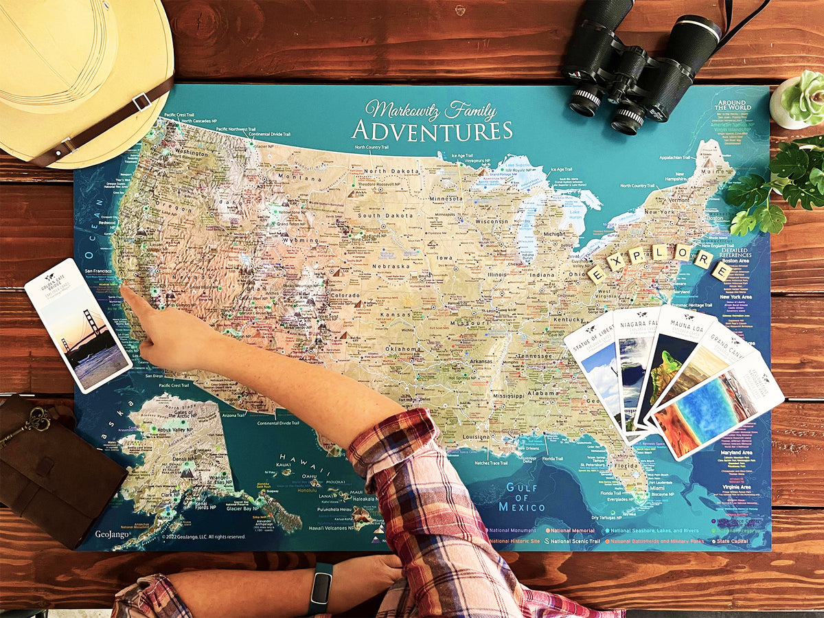 Usa Rv Map USA Travel Map for RV - Explore America – GeoJango Maps