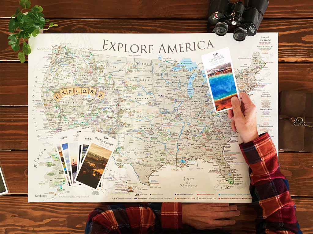 USA city tour map