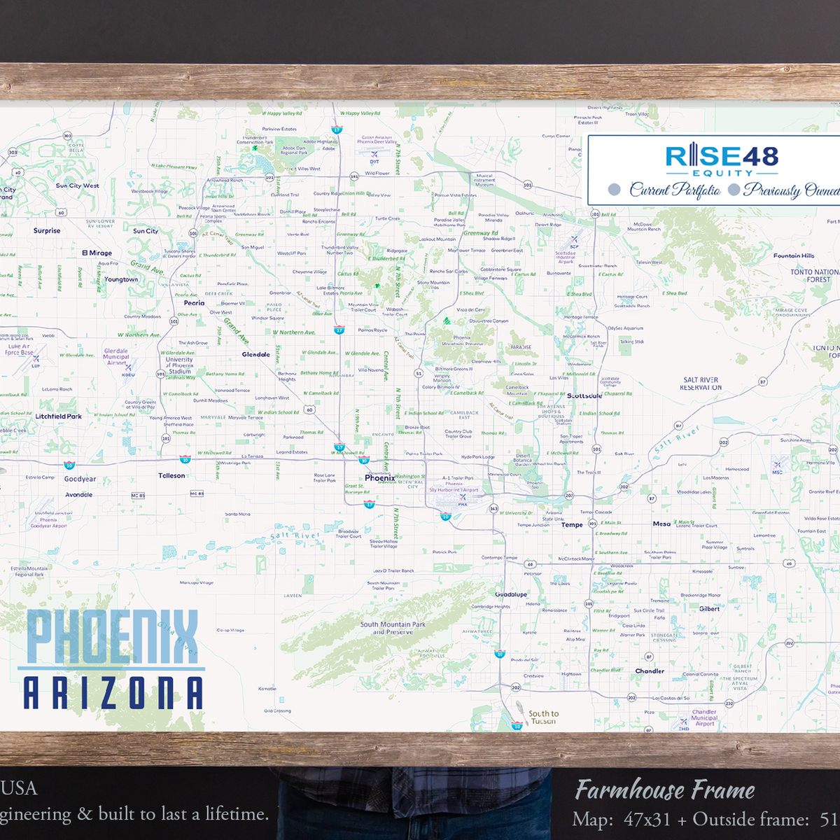 Phoenix Business Navigator Map - Push Pin Map to track and plan ...