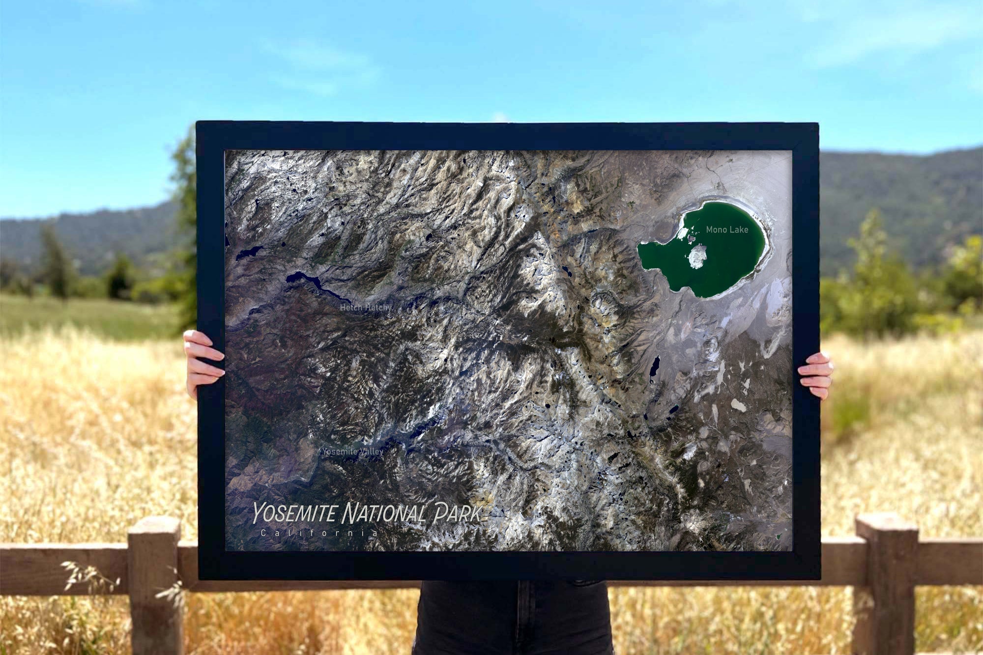 National park of yosemite map