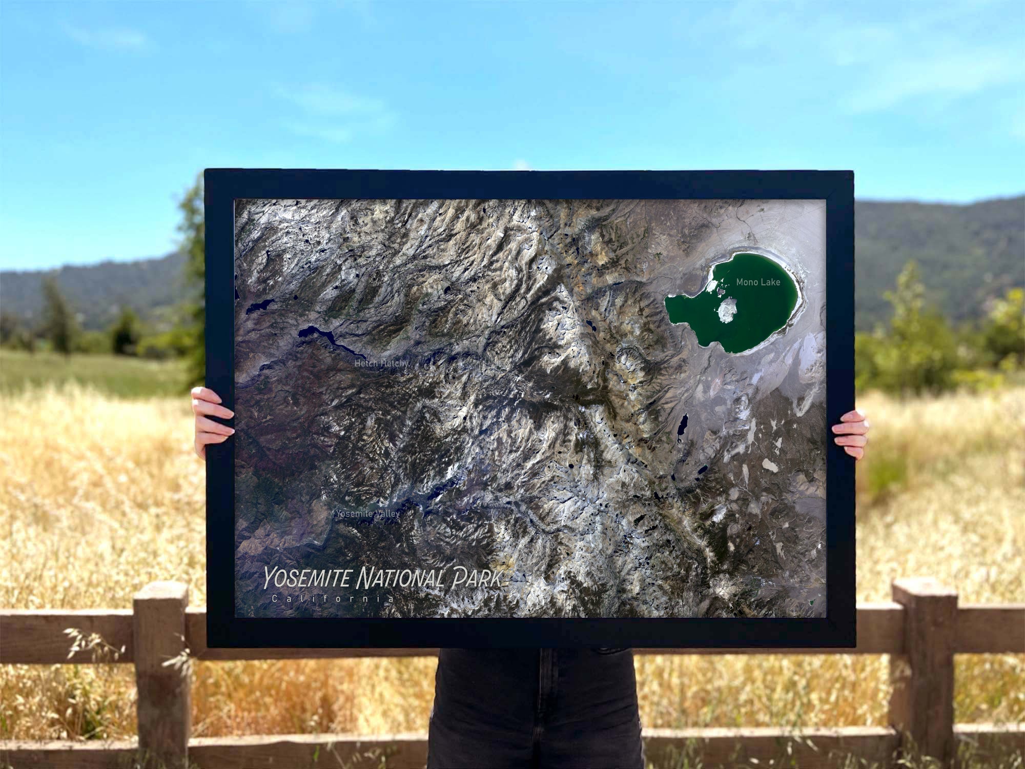 National park of yosemite map