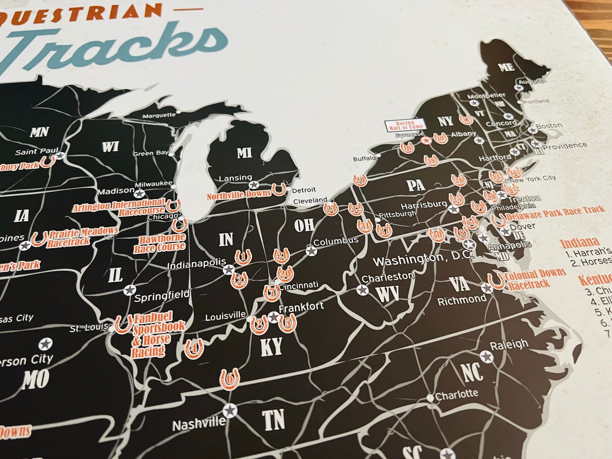 Good Racing Maps Wholesale USA Horse Racing Map – GeoJango Maps