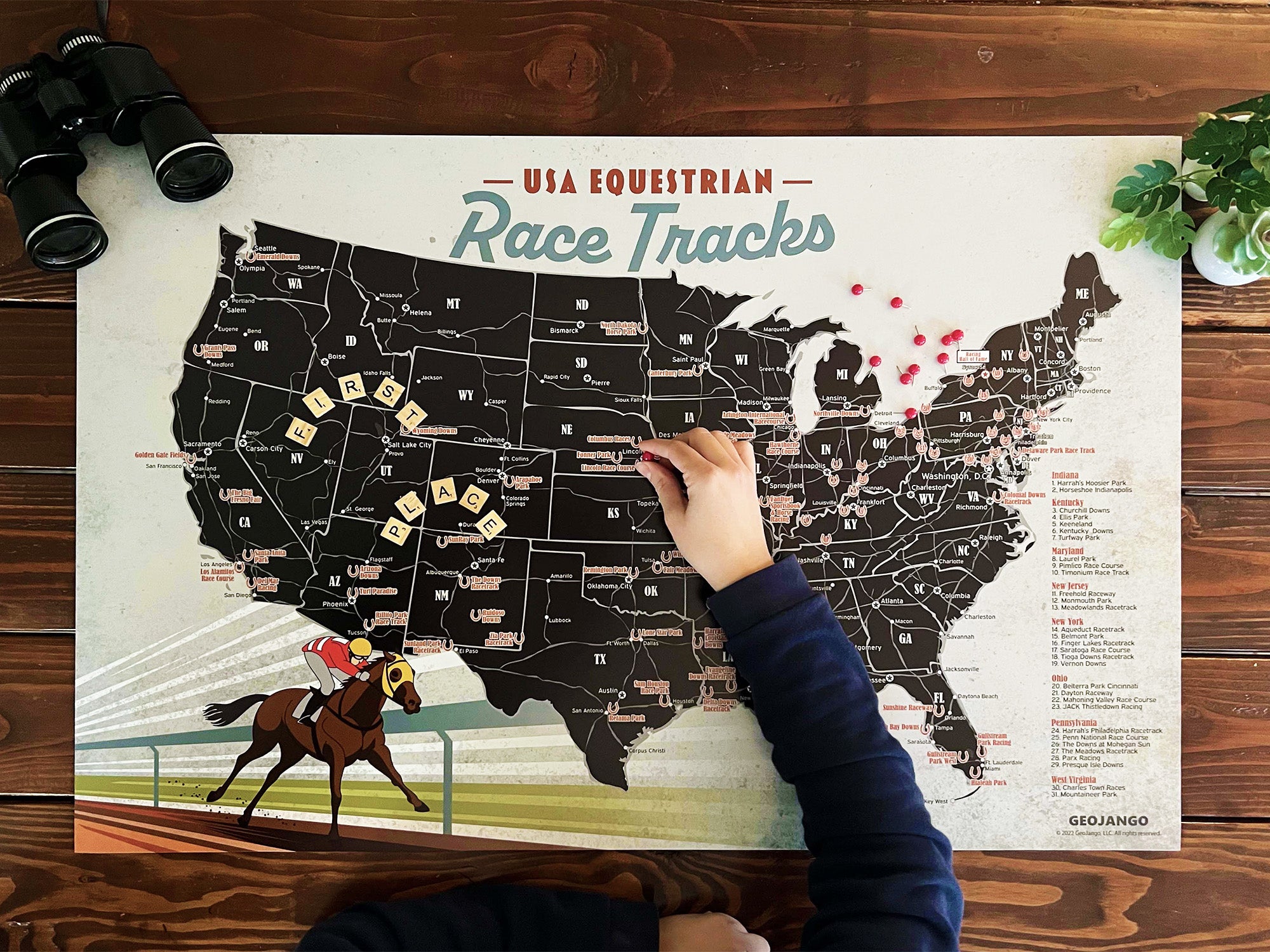 Horse Racing Tracks Map
