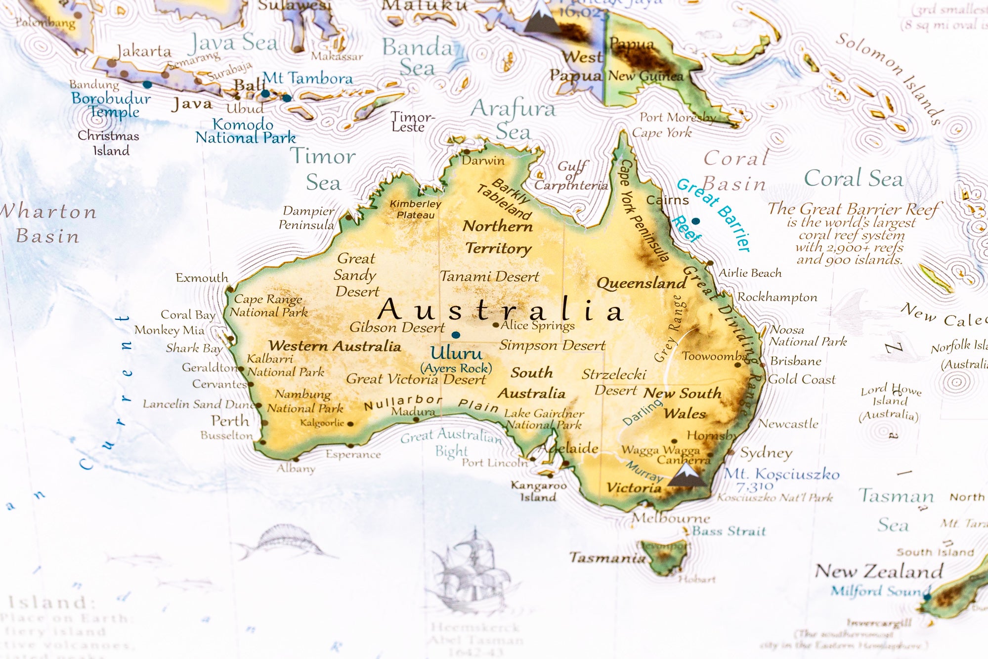 map of australia antique