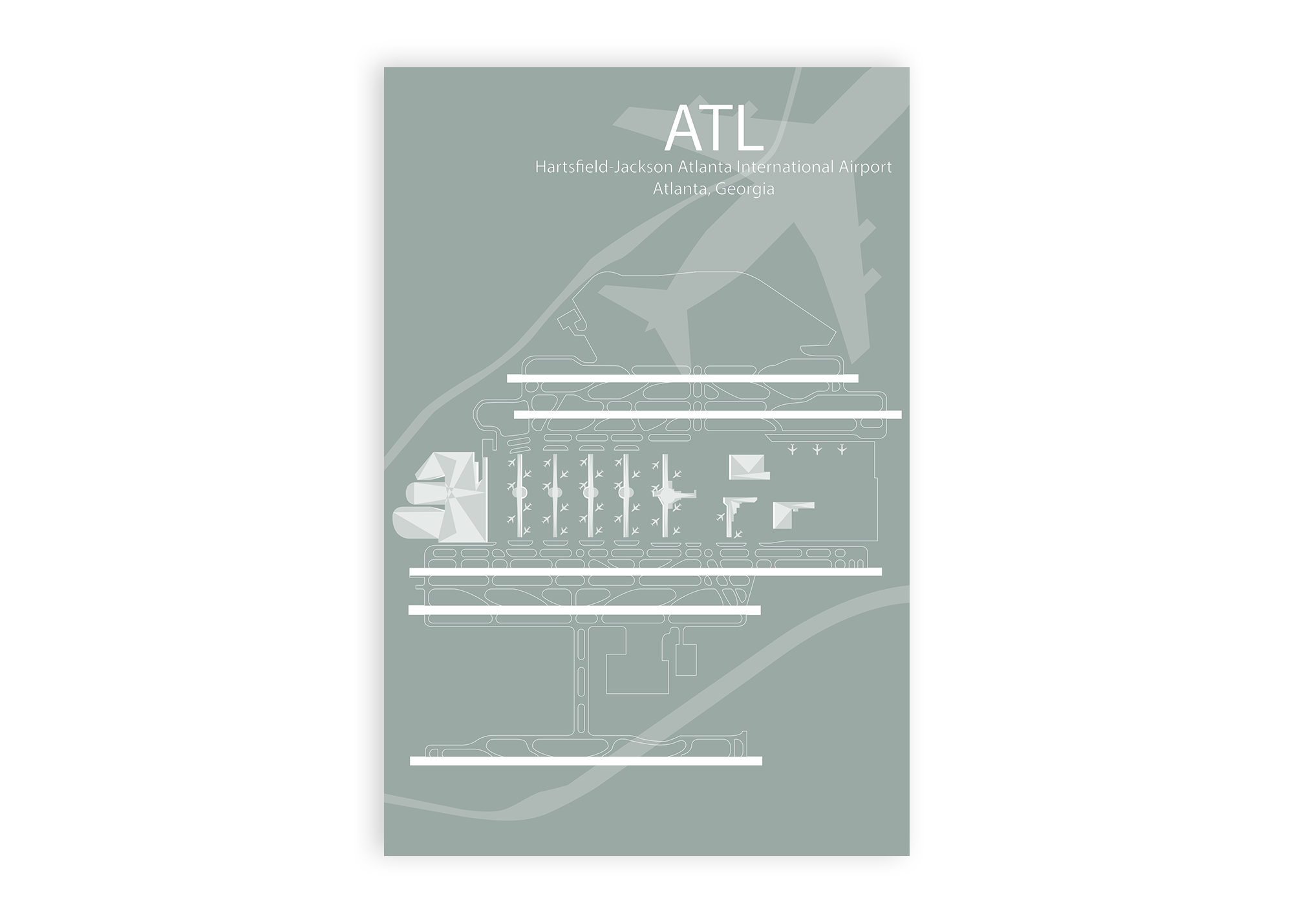 atl map of airport