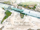 detailed world map wholesale