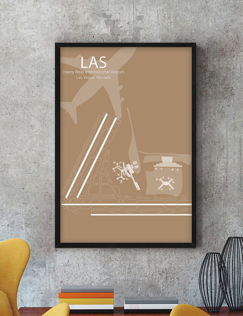LAS airport print