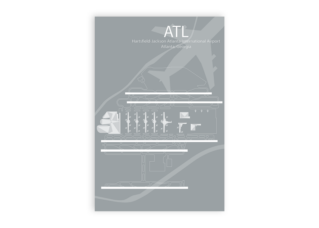 diagram of the atl airport