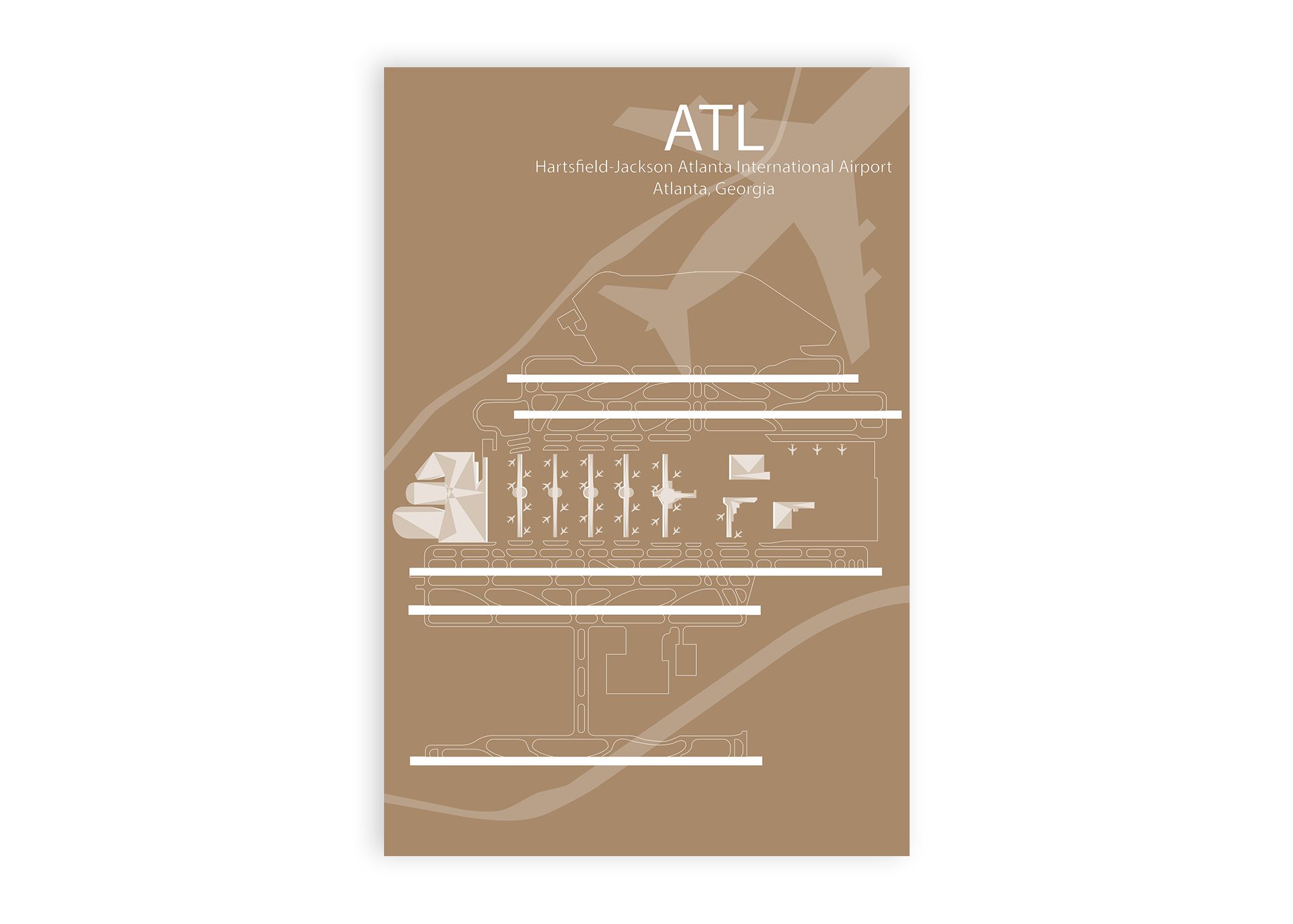 atl airport diagram