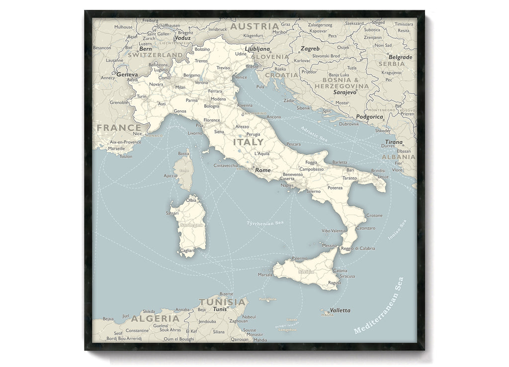 political map of Italy