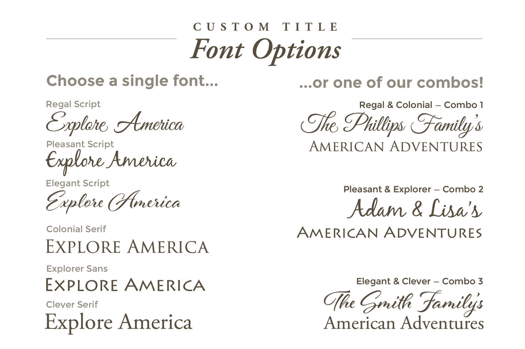custom title font options
