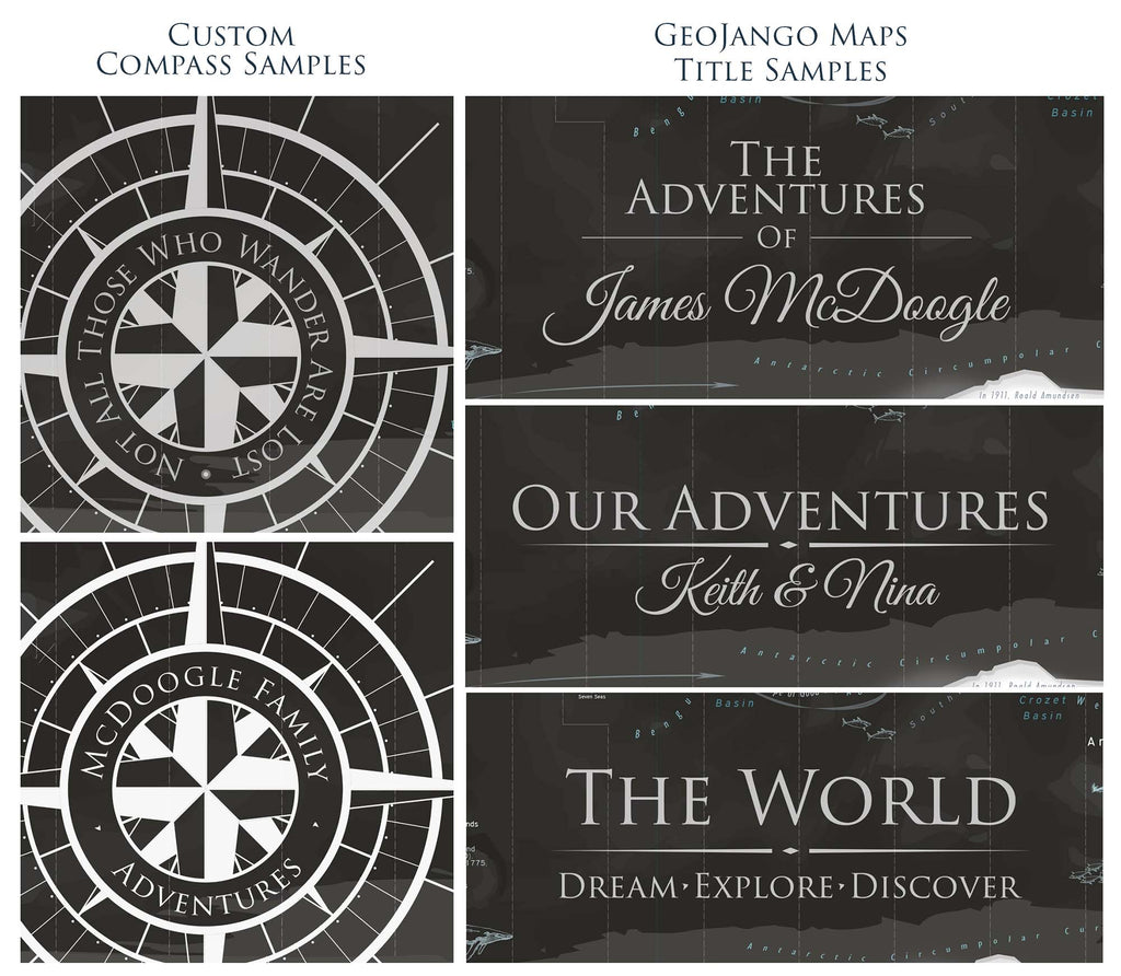 custom world map titles