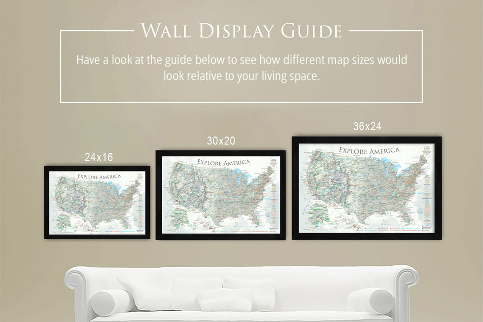 Map of the United States - US Push Pin Map – GeoJango Maps