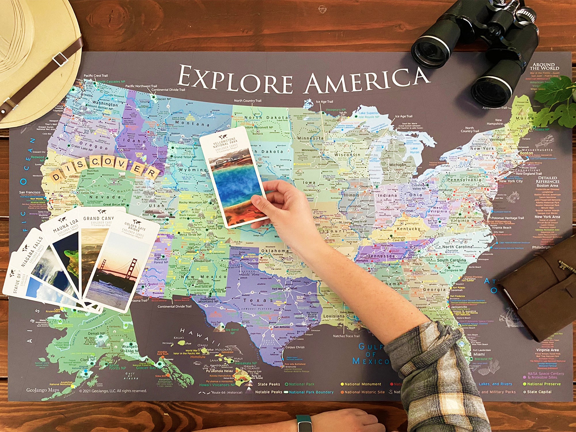 us national parks map for RV travels