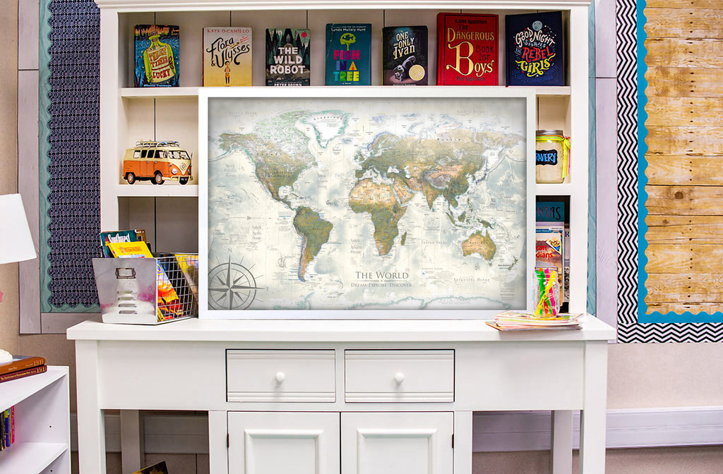 personalized world maps for families