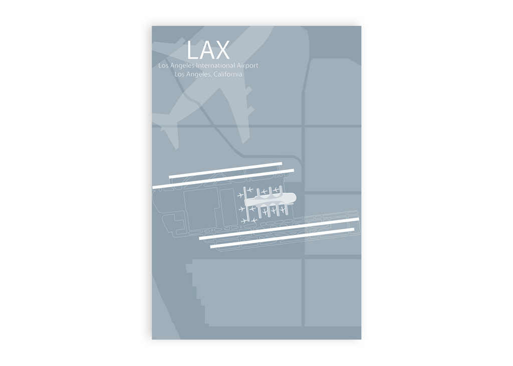 lax airport map