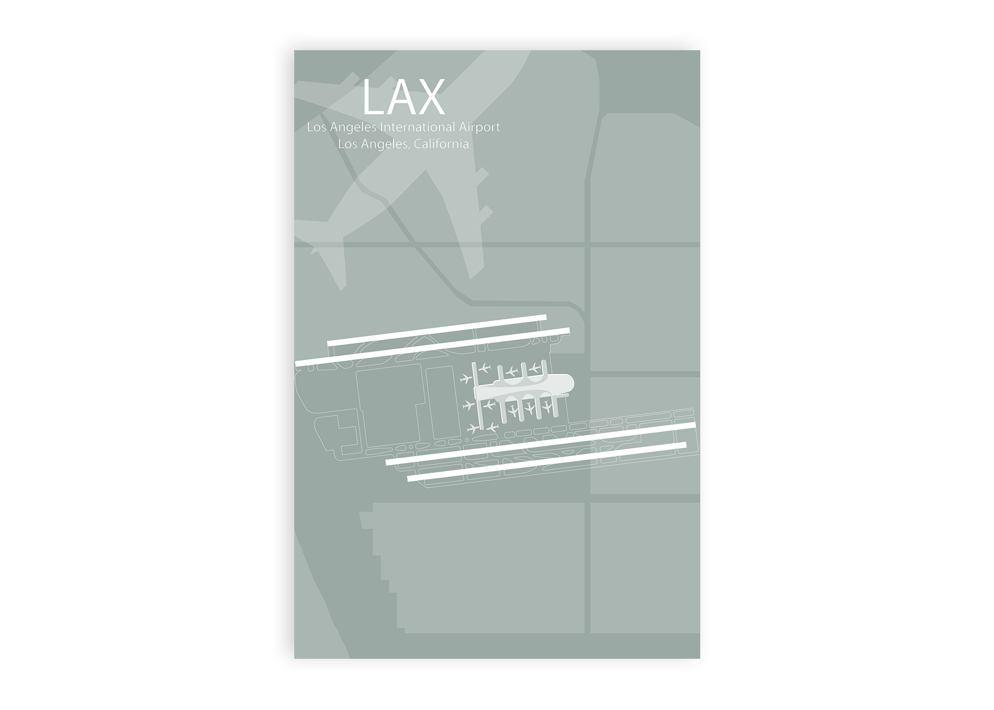 map lax airport