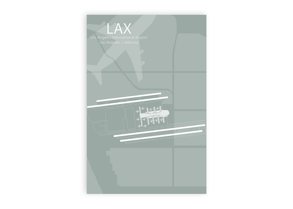 map lax airport