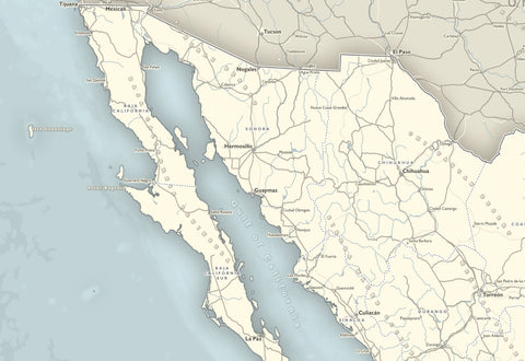 Map of Mexico States and Cities – GeoJango Maps