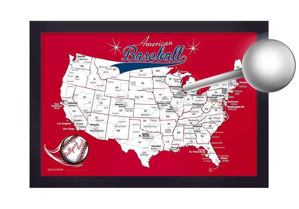 baseball pin map
