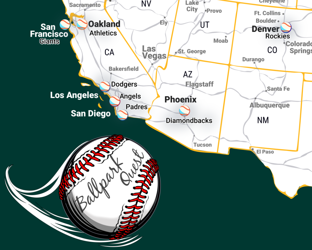 custom baseball map