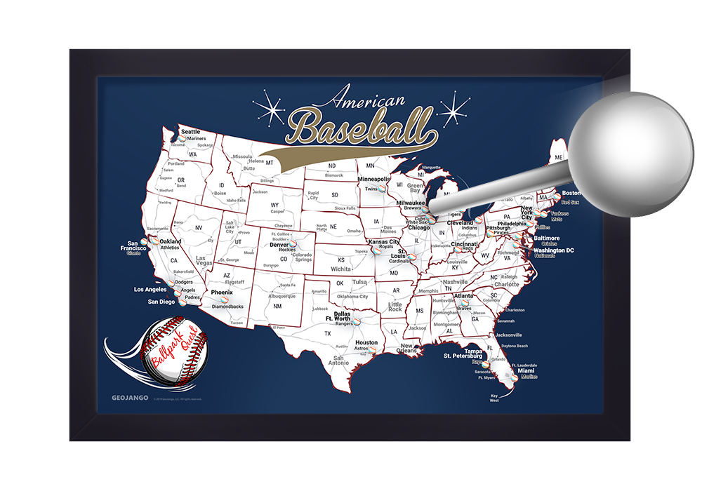 Baseball Stadium Map Milwaukee Brewers – GeoJango Maps