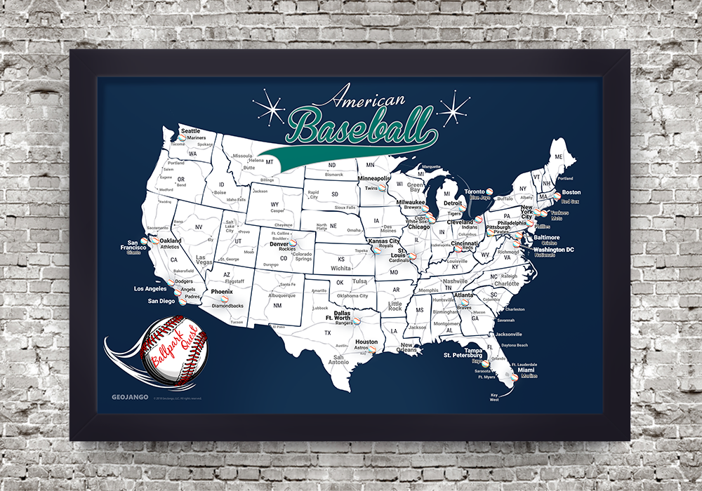 Seattle Mariners Baseball Stadium Map – GeoJango Maps
