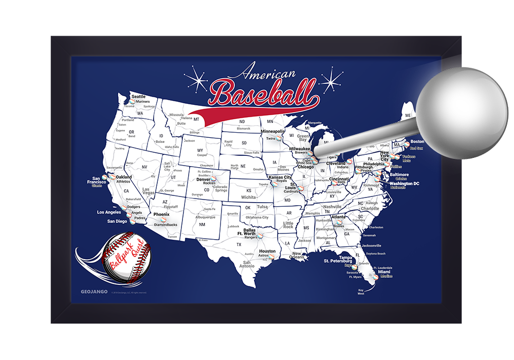 125th ANNIVERSARY USA BASEBALL MAP パズル MLB Baseball League Map 125th ANNIVERSARY USA BASEBALL MAP パズル MLB Baseball League Map