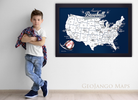 baseball travel map