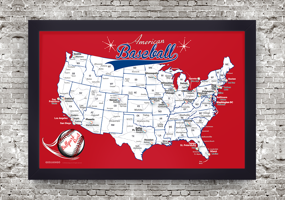Baseball Stadium Map Texas Rangers – GeoJango Maps