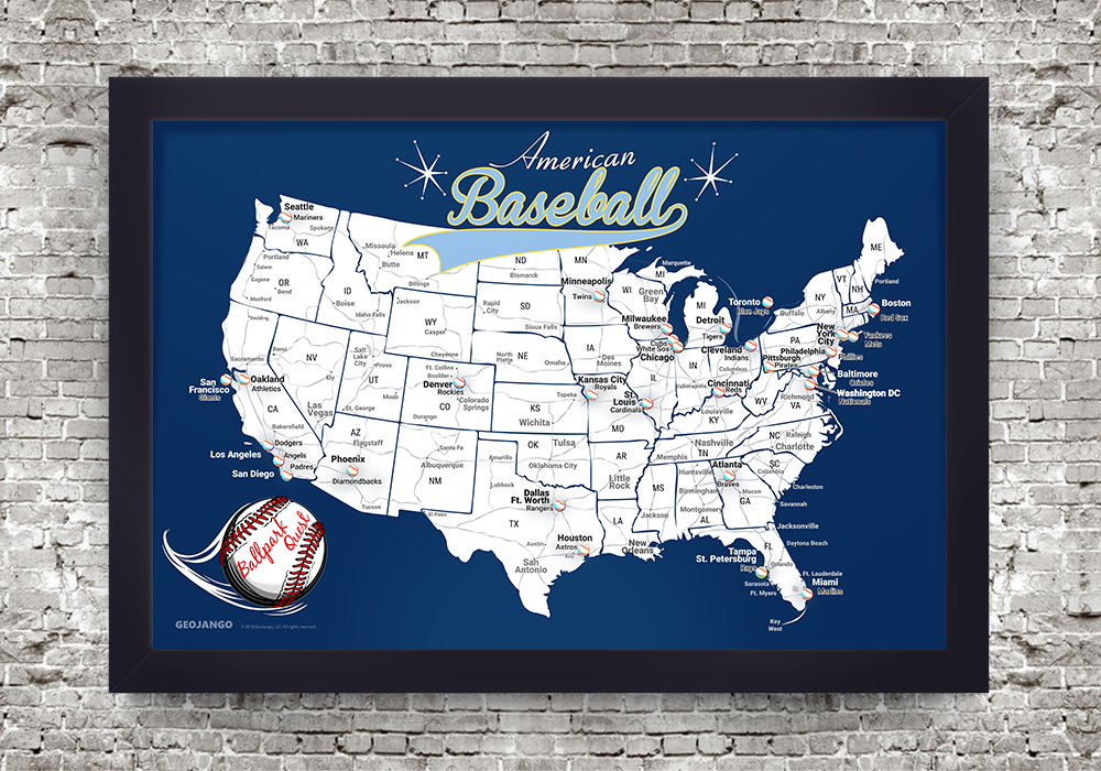 baseball stadium map 